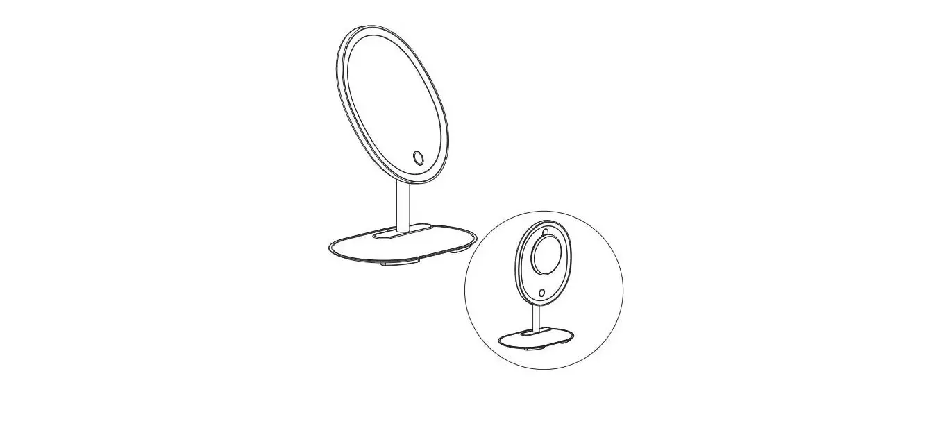 Anko 43228379 Led Mirror With Magnetic Mini Mirror Instruction Manual Anko 43228379 Led Mirror With Magnetic Mini Mirror Instruction Manual