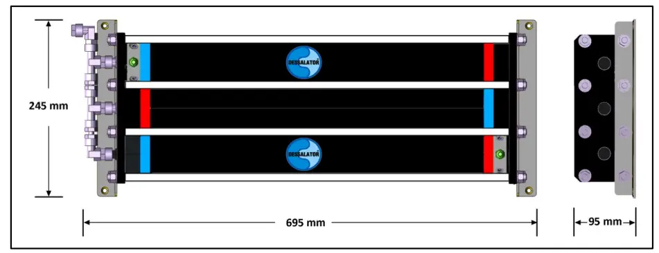 DESSALATOR Duo 100 Marine Watermaker - Membrane Block