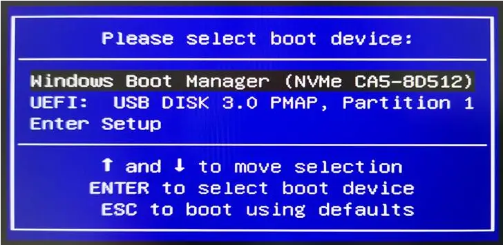 System recovery process