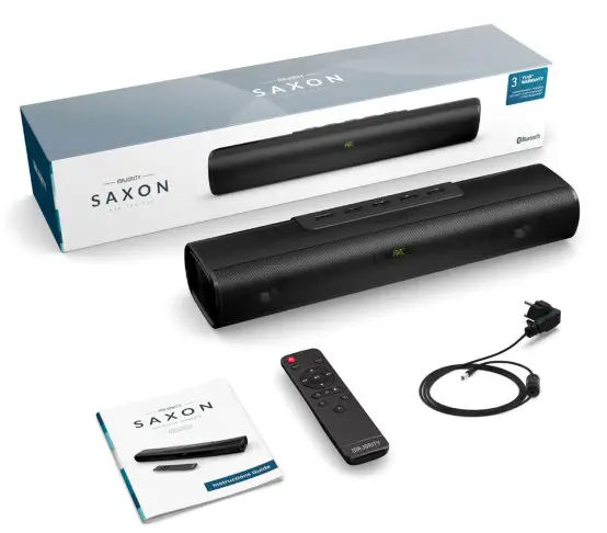 MAJORITY BAR-SAX-BLK SAXON Bluetooth-Box Contents