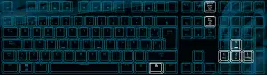 NEWSKILL SUIKO Switch Brown Mechanical Gaming Keyboard - S I D E L AMP