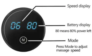 ITSU IS0129 Massage Gun - Control panel