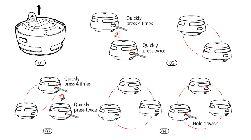 X-SENSE XS01-WR Wireless Interlinked Smoke Alarm-2