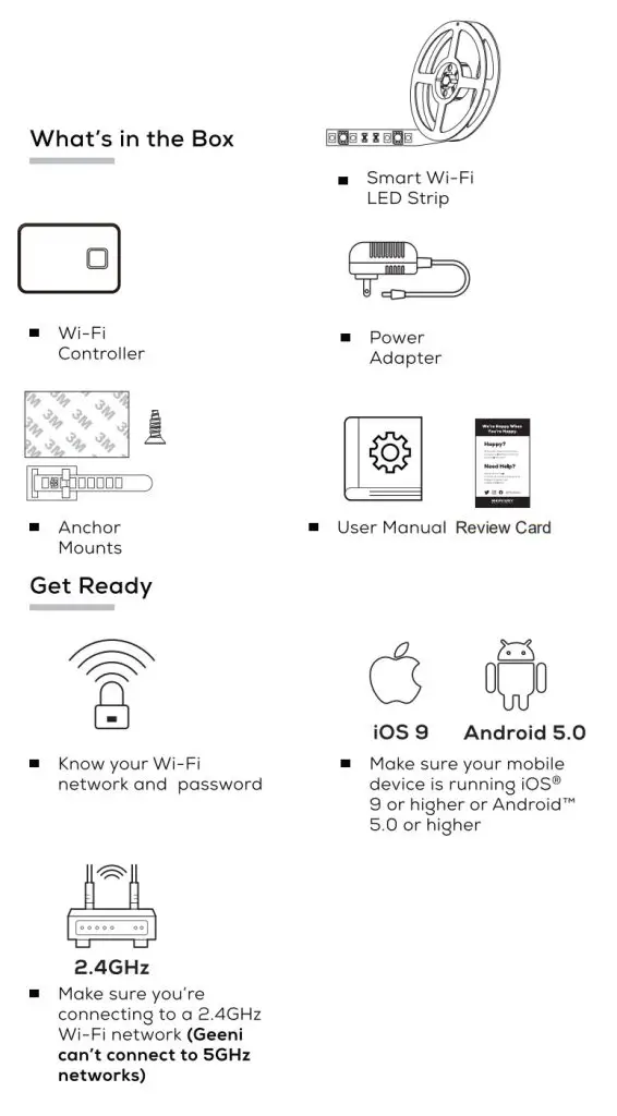 MERKURY EW011 LED Strip - box