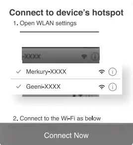 MERKURY EW011 LED Strip - connect to devics hotspost 1