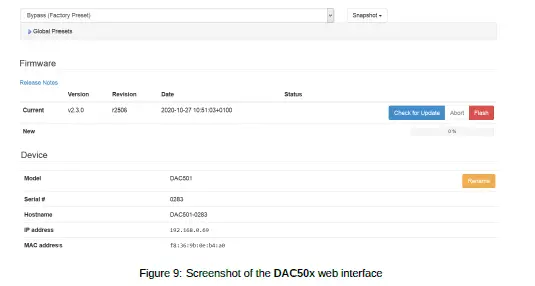 WEISS DAC501 Network Renderer fig 11