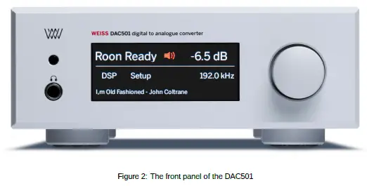 WEISS DAC501 Network Renderer fig 2