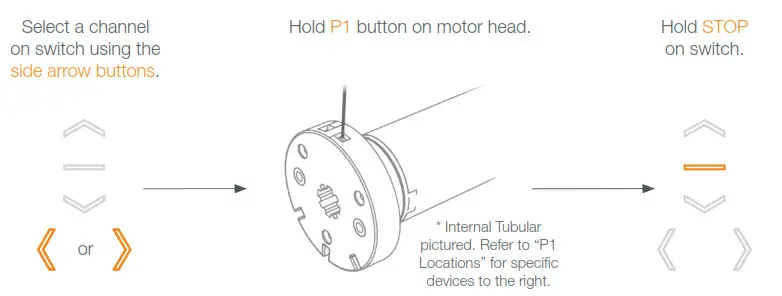 USING MOTOR P1 BUTTON 1