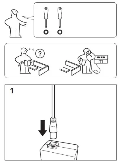 IKEA - KRUX LED Work Lamp Instruction 1