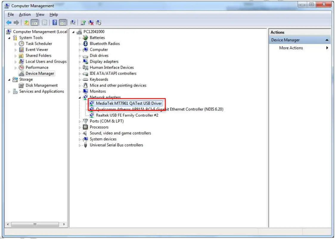 Mediatek MT7921K Wireless LAN BT Driver - install driver 2