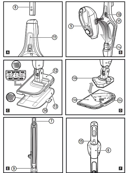 BLACK DECKER FSMH1321 7-in-1 Steam Mop- 1