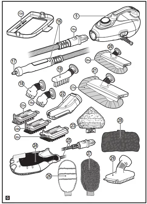 BLACK DECKER FSMH1321 7-in-1 Steam Mop- 2