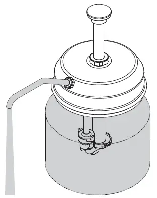 SERVER SP Stainless Steel Pump for Use with Food Containers fig 5