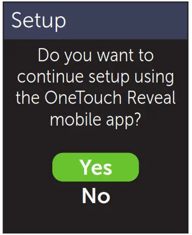 ONETOUCH Verio Reflect Blood Glucose Monitoring System - Set up meter 2