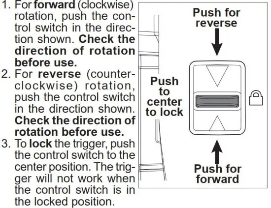 FIG 7 Using the Control Switch