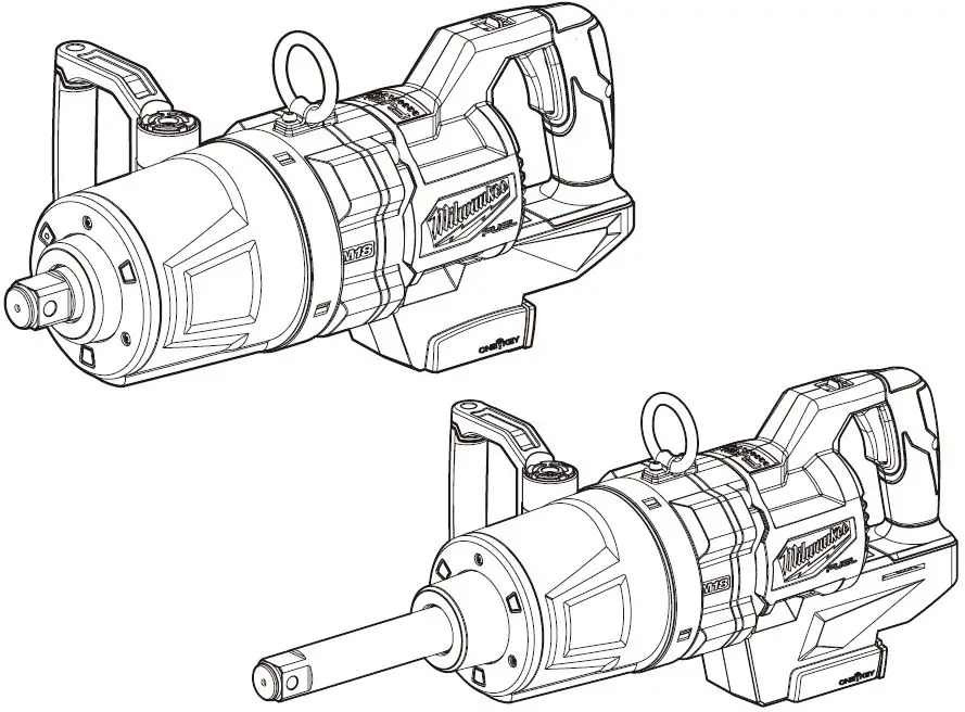 Milwaukee 2868-20 1 Inch D-handle High Torque Impact Wrench With One-key User Manual Milwaukee 2868-20 1 Inch D-handle High Torque Impact Wrench With One-key User Manual
