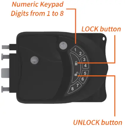 YUJIE RV Door Keyless Handle Lock - Program Your Keypad