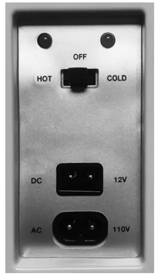 HomeCraft HCMF6LWH Glass Door Beauty Cosmetic Fridge - Plug