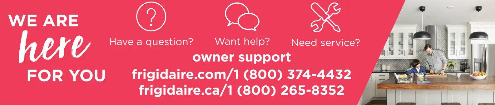 FRIGIDAIRE GALLERY A21060501 Multi Door Refrigerator User Guide - Contact us