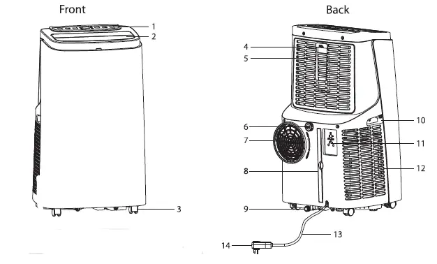 COSTWAY ES10114US-WH-Portable-Air-Conditioner-fig 2