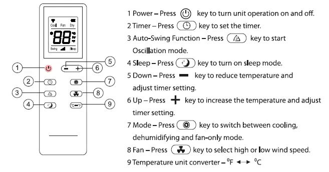 COSTWAY ES10114US-WH-Portable-Air-Conditioner-fig 9