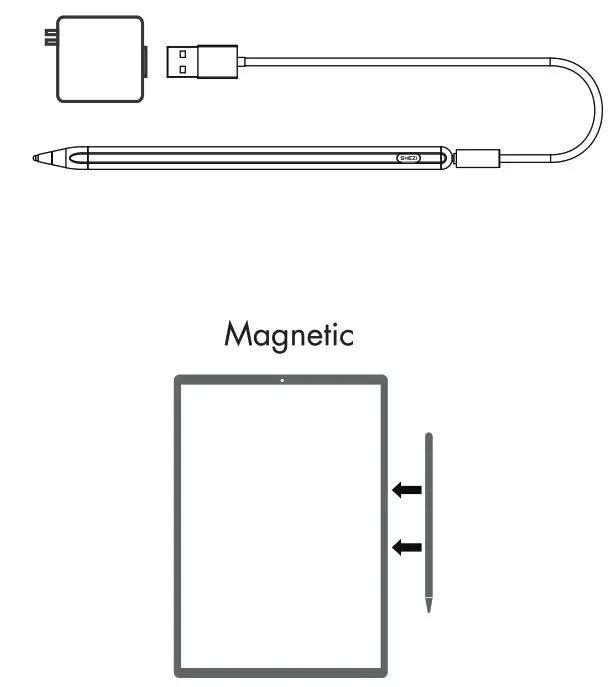 IMOSHION B08W5FPCKN Active Stylus Pro Pen - how to charge