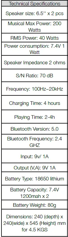 iDance DJX600 Party Speaker-1
