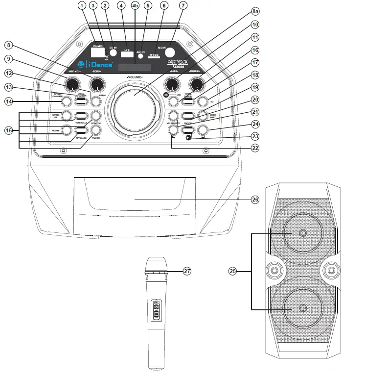 iDance DJX600 Party Speaker-2