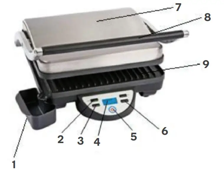 kogan KAGRLSMARTA Smart Grill and Sandwich Press - figure 1