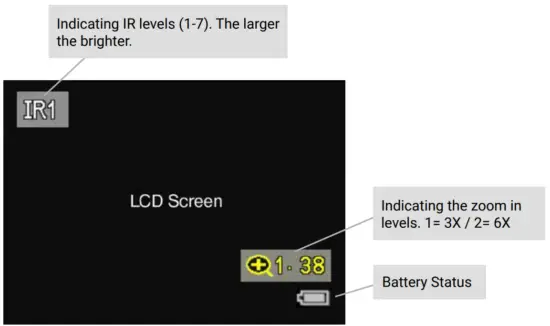 BRESSER 9677480 Digital Night Vision Bino 3 20 - Display Information