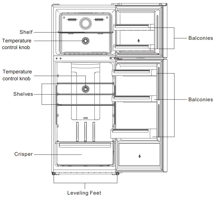SUPER GENERAL SGR 18S No-Frost Refrigerator Freezer - FIG 14