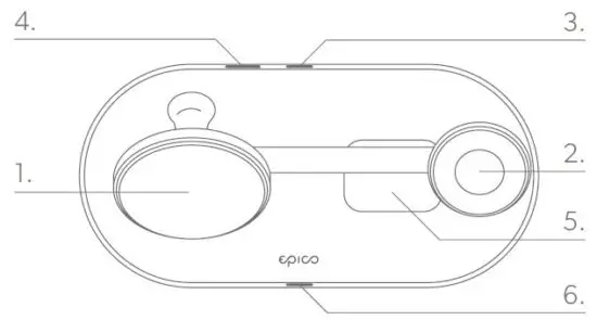 Epico 103788 3-in-1 Magnetic Wireless Charging Stand-FIG1