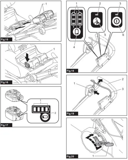 makita DLM460 Cordless Lawn Mower - fig3