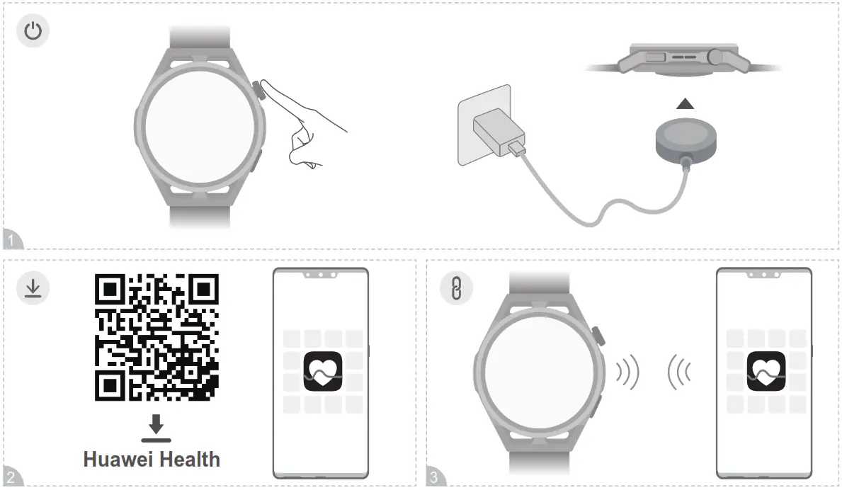 HUAWEI RUN-B19 GT Runner Smartwatch - Fig