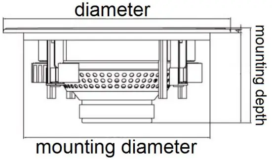 Power Dynamics 952.615 NCSS Series Ceiling Speaker - Fig 1