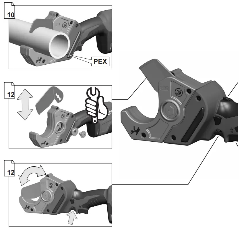 milwaukee C12 PPC Compact PEX Cutter - 1