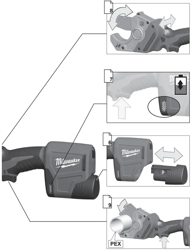 milwaukee C12 PPC Compact PEX Cutter - 2