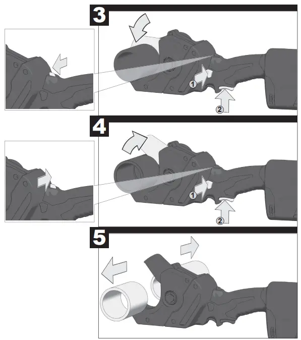 milwaukee C12 PPC Compact PEX Cutter - 9