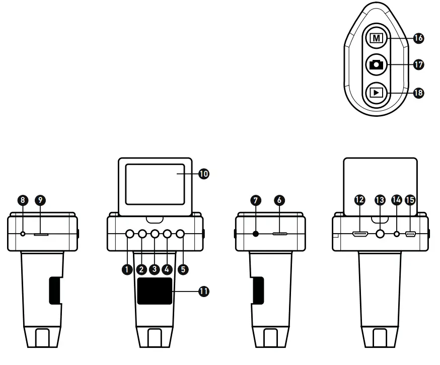 Levenhuk DTX TV LCD Digital Microscope - Microscope parts