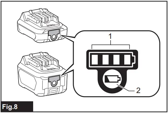 Indicating the remaining battery capacity