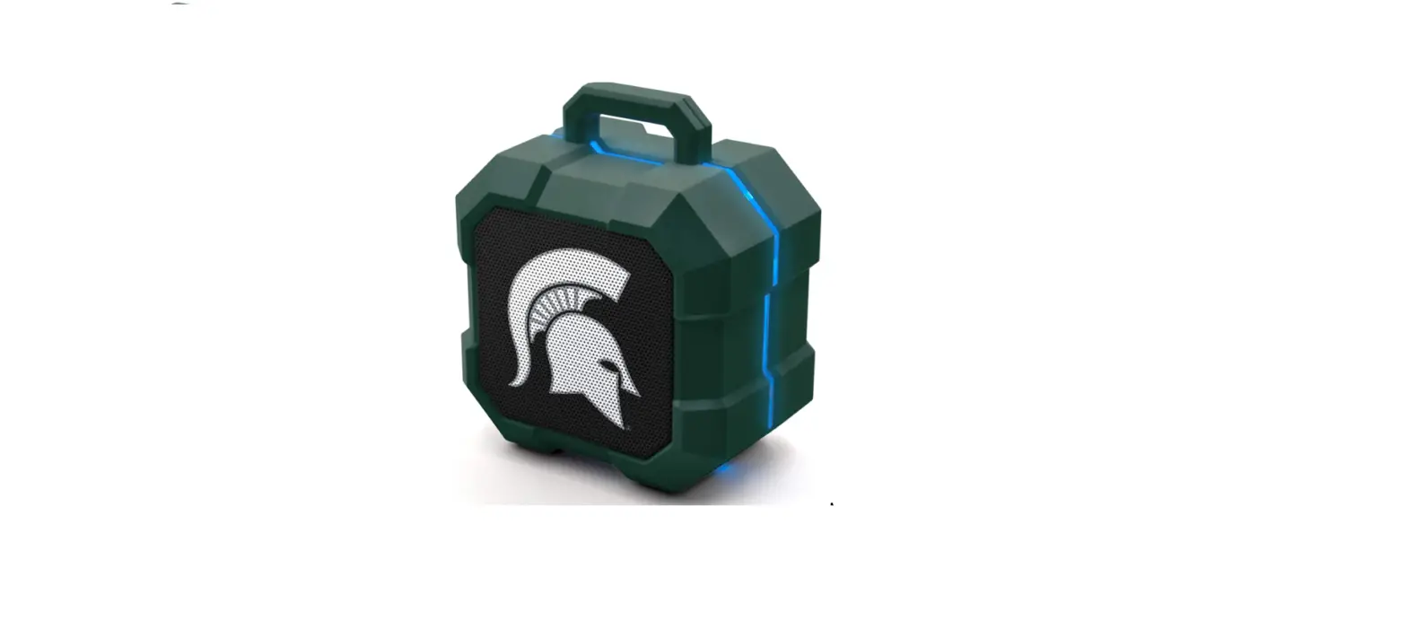 Ncaa Michigan State Spartans Shockbox Led Wireless Bluetooth Speaker-complete Features/instruction Manual Ncaa Michigan State Spartans Shockbox Led Wireless Bluetooth Speaker-complete Features/instruction Manual
