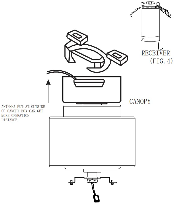 Parrot Uncle F8239110V 60 Inch Stain Nickel Indoor Ceiling Fan - Fig 8