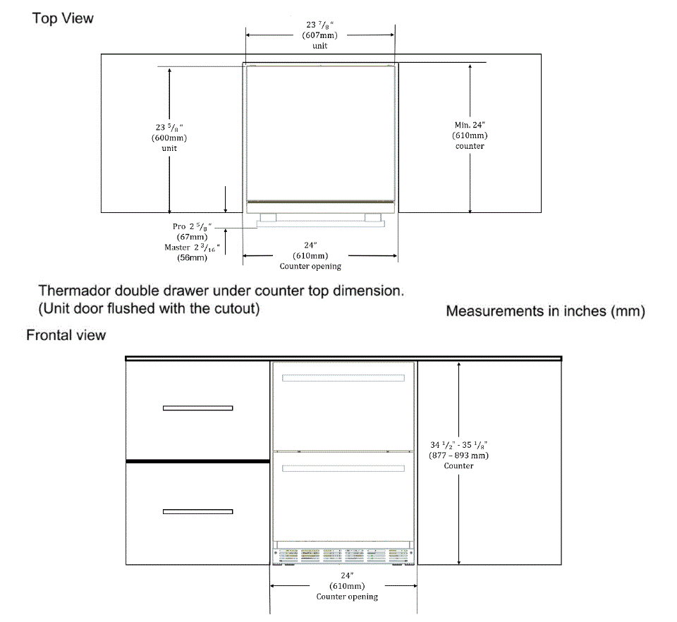 Thermador T24UR925DS Double Drawer Refrigerator fig 4