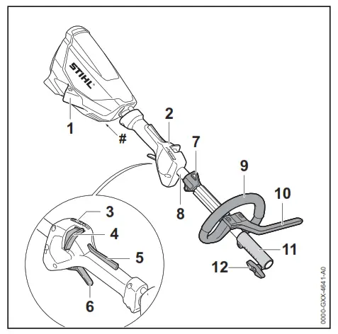 STIHL KMA 130 R Light cordless KombiEngine Landscaping Tool - fig