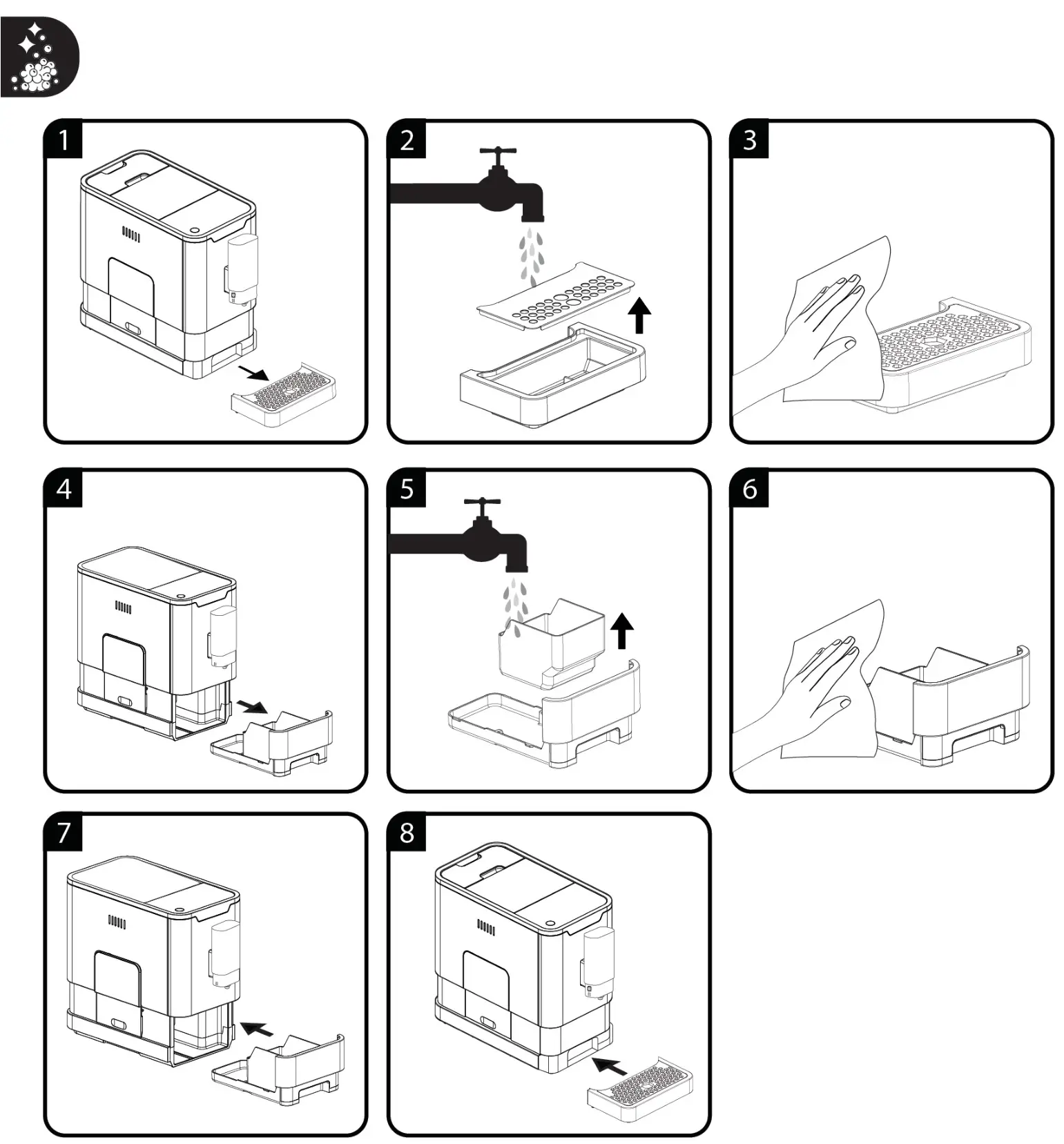 beko Fully Automatic Espresso Machine - Cleaning 1