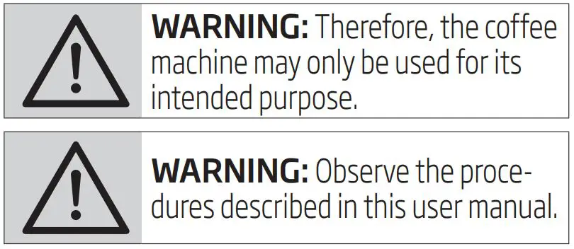 beko Fully Automatic Espresso Machine - Danger resulting