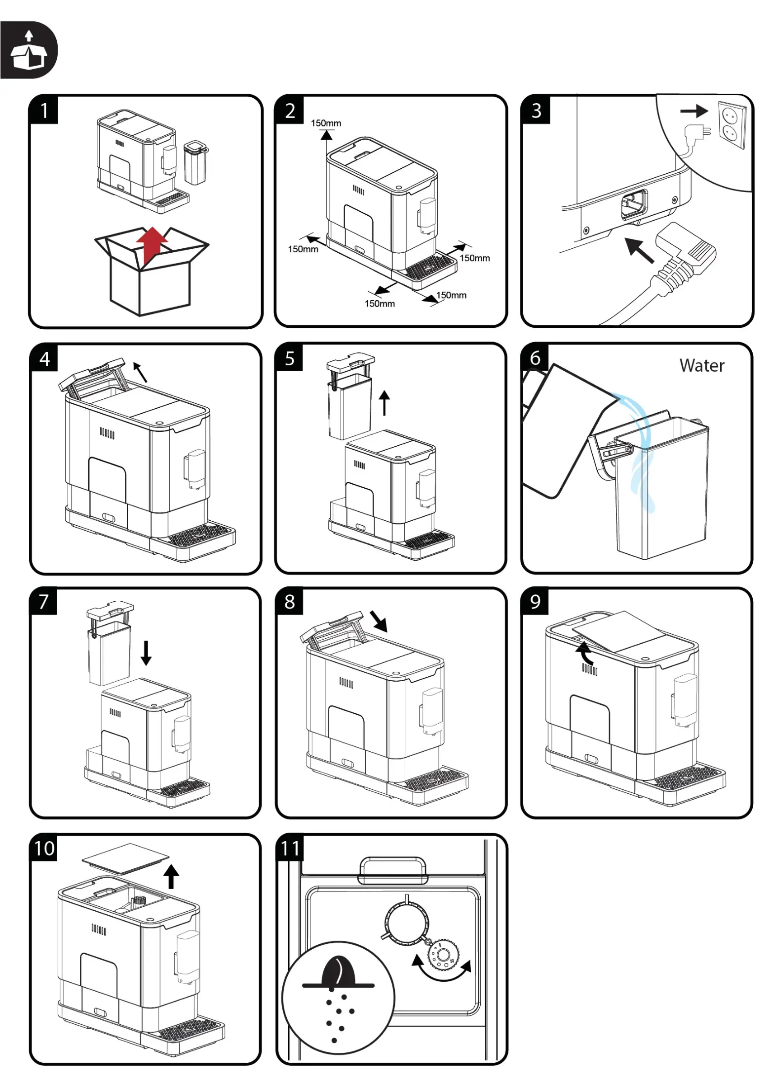 beko Fully Automatic Espresso Machine - assembly