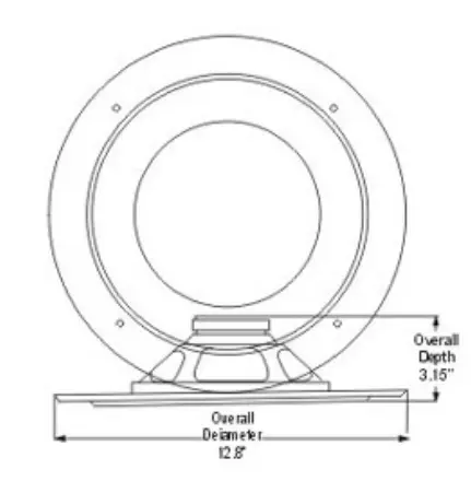 8”-Ceiling-Wall-Mount-Speaker-Full-Range-Woofer-Speaker-System-Fig-1