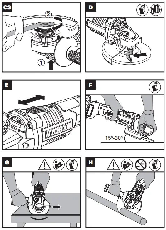 WORX-WX813-Series-20V Cordless-Brushless Angle-Grinder-7