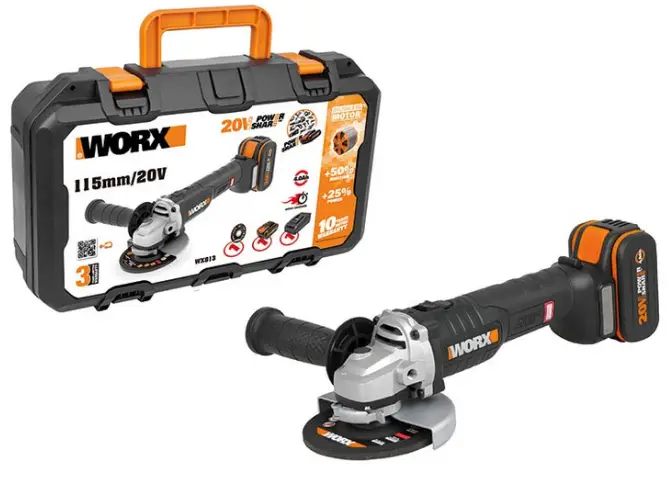 WORX-WX813-Series-20V Cordless-Brushless Angle-Grinder-PRODUCT
